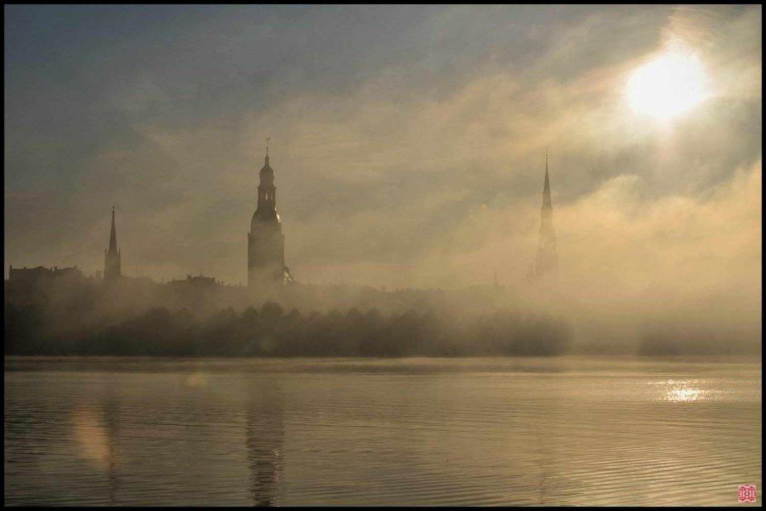 Утрешний туман 1. Автор: Cairns (Павел Васильев) рига, туман, Cairns (Павел Васильев)
