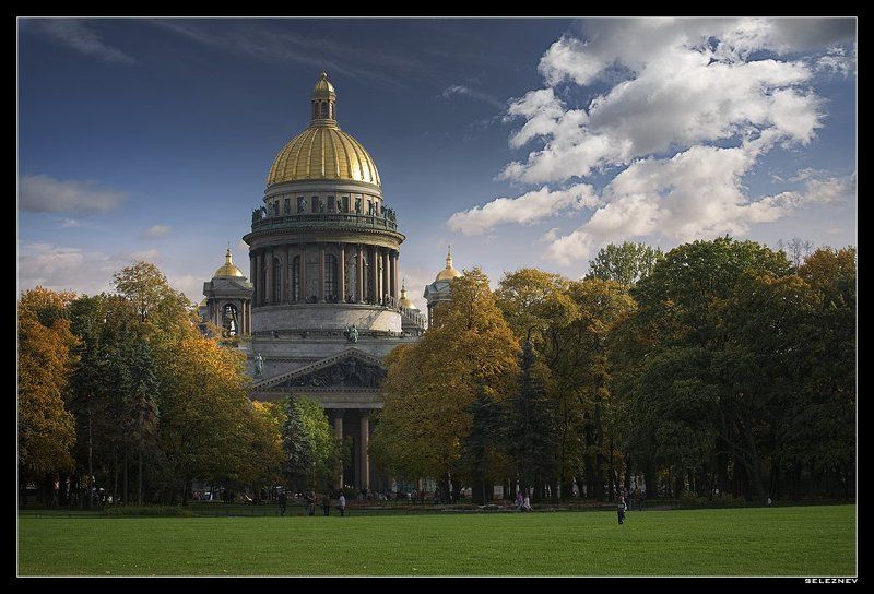 питер, открытка осенняя питерская открыткаphoto preview