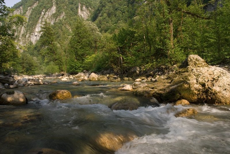 абхазия, страна души Река Бзыбьphoto preview