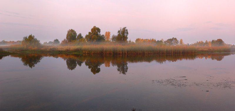 туман, утро, сентябрь, рассвет ***photo preview