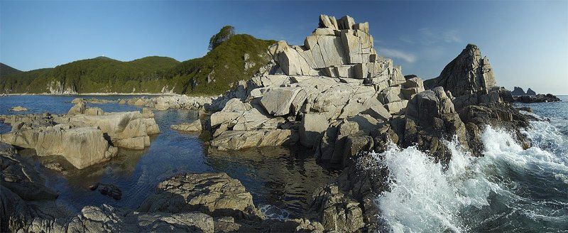 приморье, дальний восток, панорама,путешествия скалистая заводьphoto preview