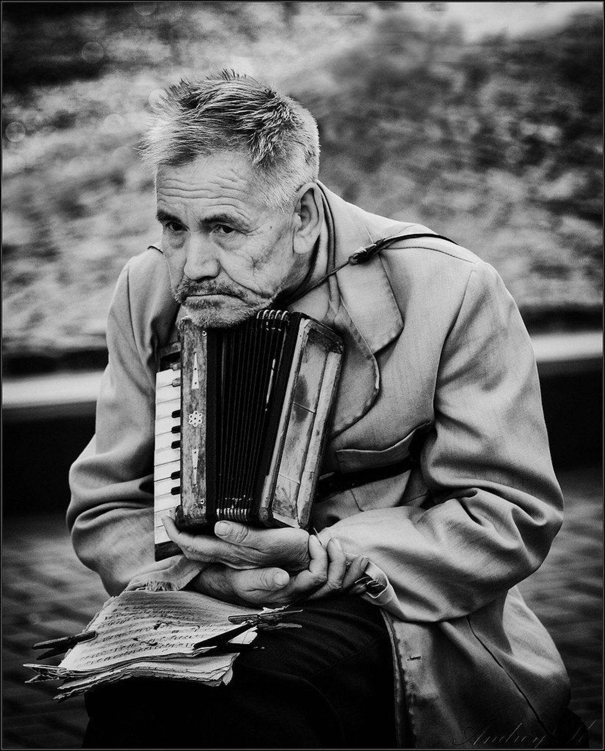 Печальный гармонист. Автор: Андрей Кузьмин , Андрей Кузьмин