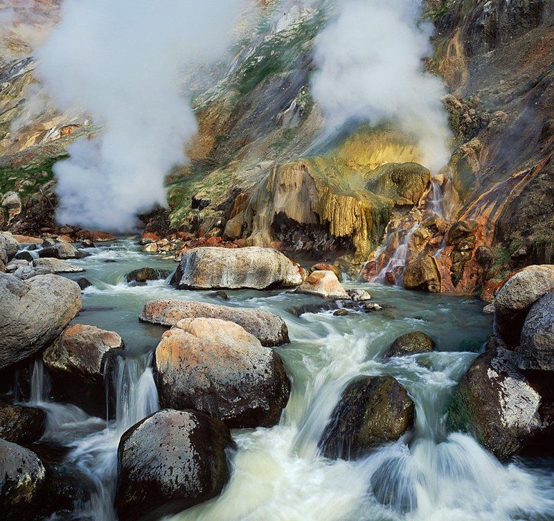 долина, гейзеров, горшков, gorshkov Малахитовый Гротphoto preview