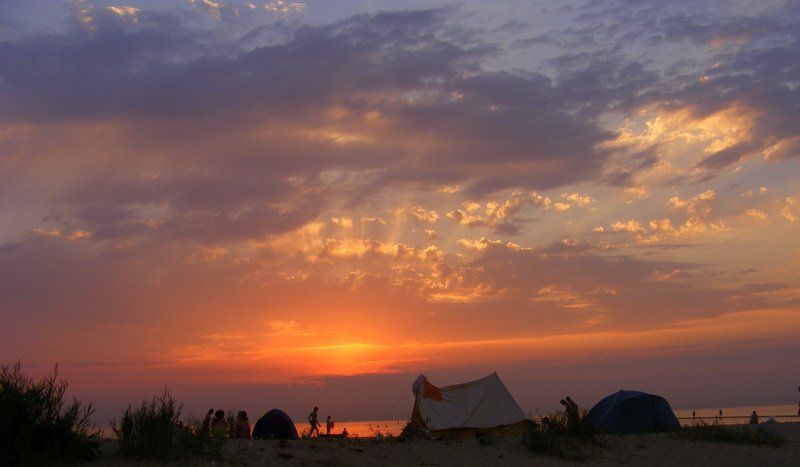 азов, море, закат, солнце закат на Азовеphoto preview