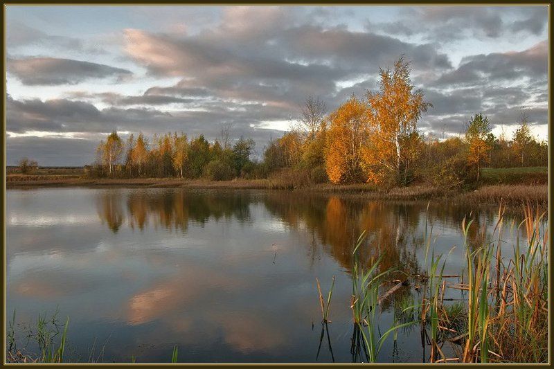осень, пруд, вечер Осенним вечеромphoto preview