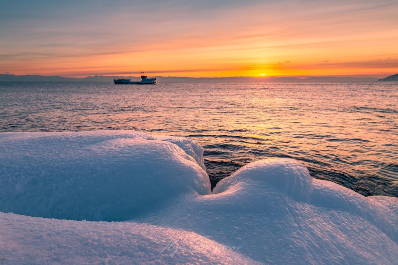 Байкал. Январский закатphoto preview