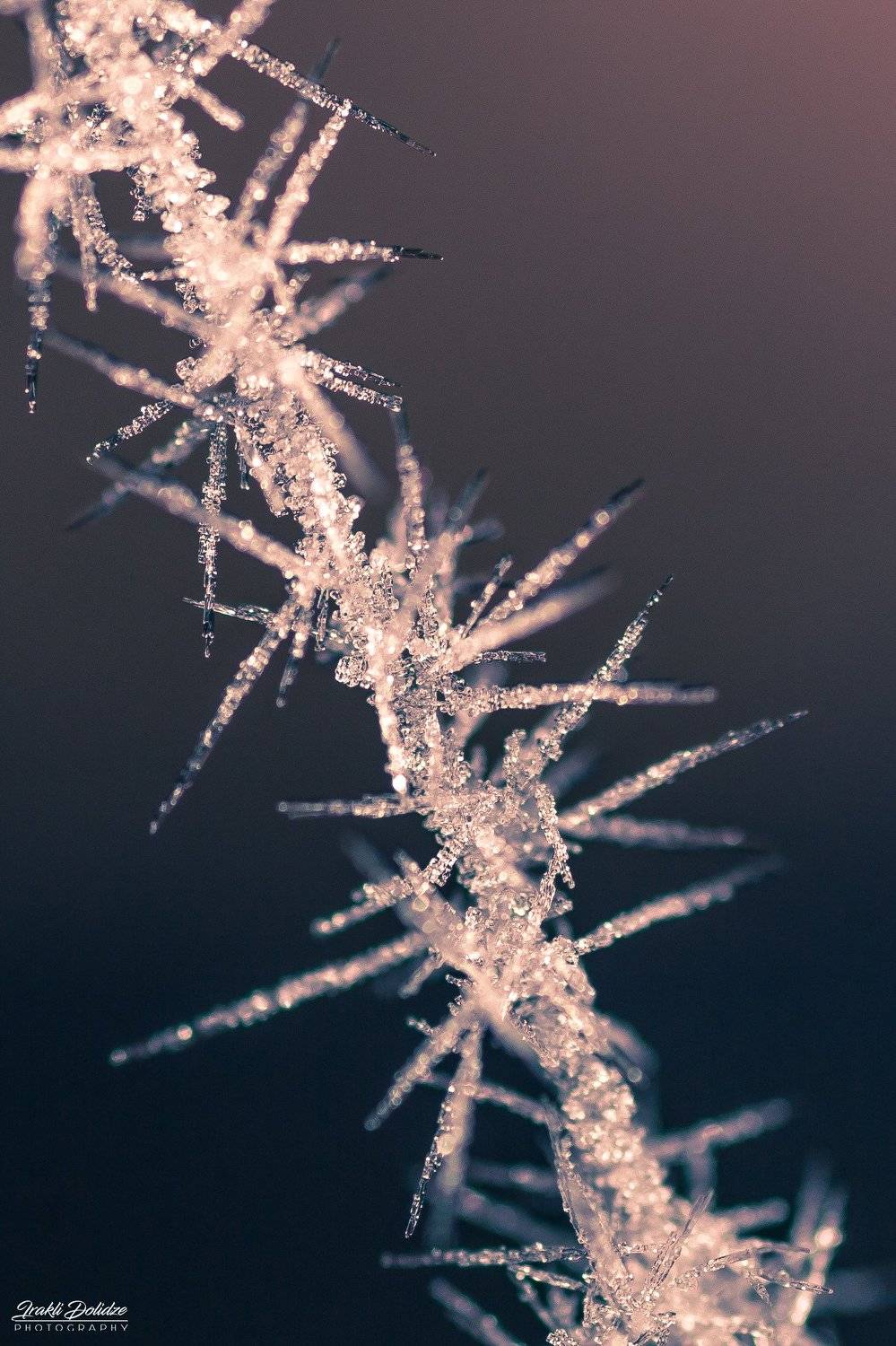Ice crystals. Автор: ირაკლი დოლიძე macro, crystals, water, ice, photography, cold, frozen, weather, winter, ირაკლი დოლიძე
