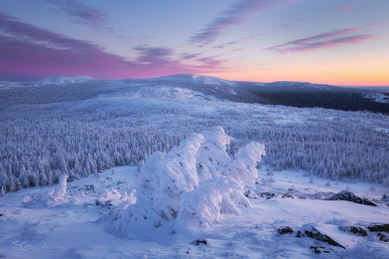 Южный Урал, Урал, Иремель, Большой Иремель, зимний пейзаж, Башкирия Южный Уралphoto preview