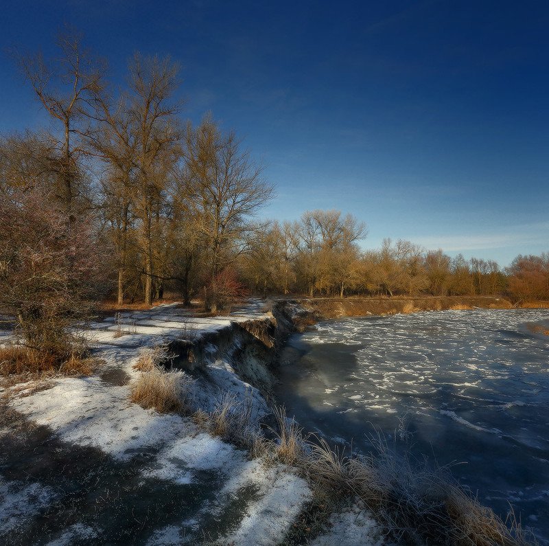 зима, мороз, иней, река ***photo preview