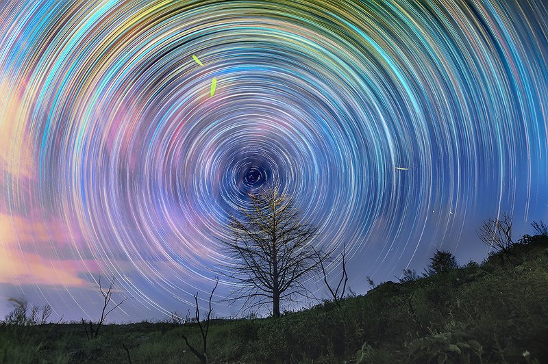 star trail Psicodelic nightsphoto preview