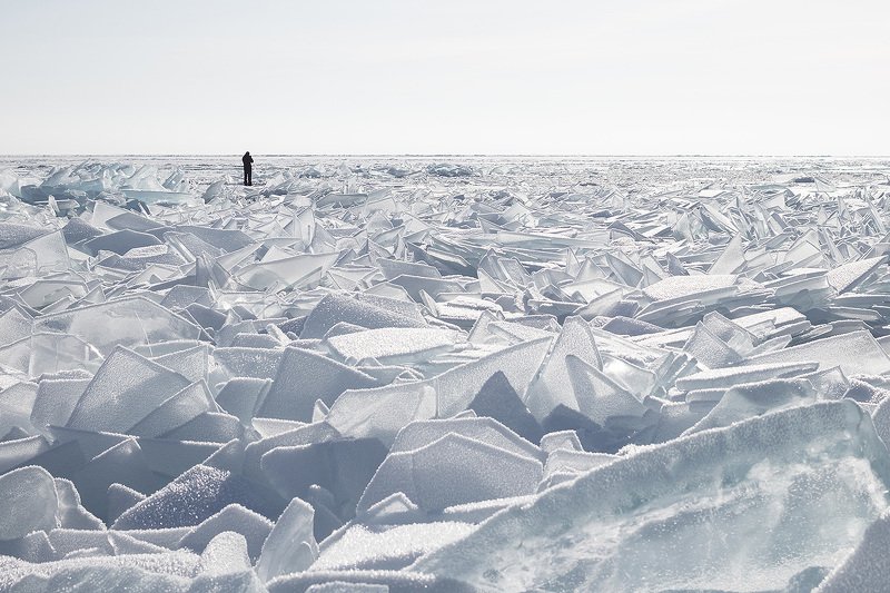 Байкал, торосы, зима, лёд, Россия Стеклоphoto preview