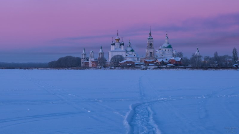 неро, ярославская область, ростов великий, спасо-яковлевский монастырь, зима, русская зима, рассвет, мороз \