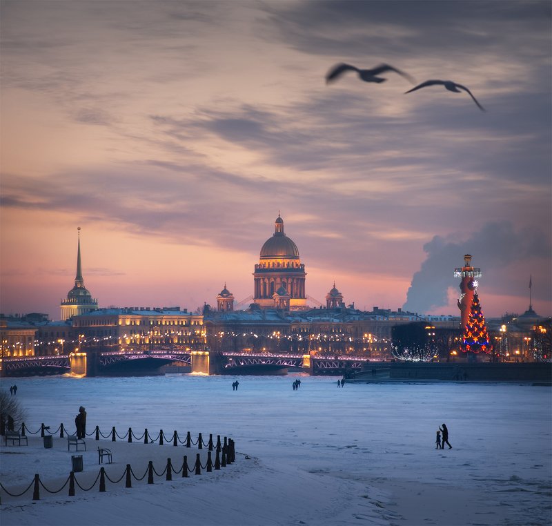 санкт-петербург, город, закат Все по парамphoto preview