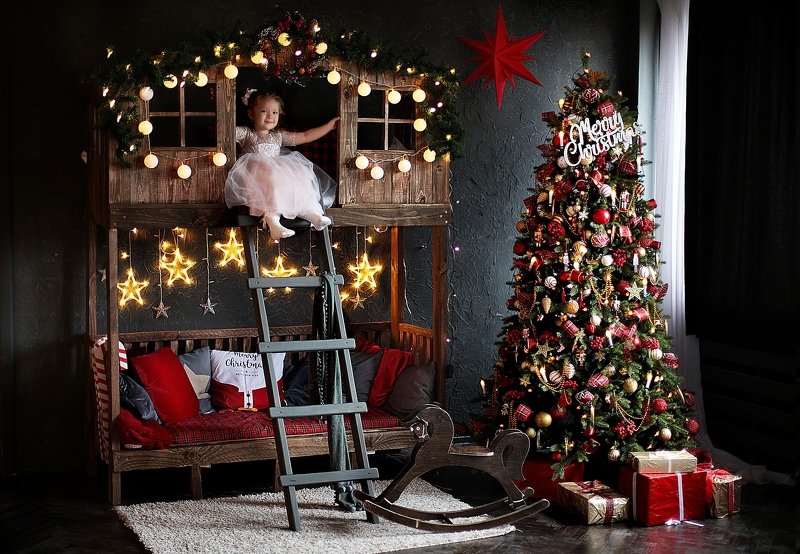 студия, помолейко, девочка, новогоднее, студия, фотостудия Новогодняя сказкаphoto preview