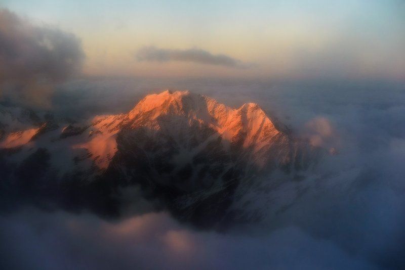 Горы, Кавказ, Рассвет, Эльбрус Сложный маршрутphoto preview