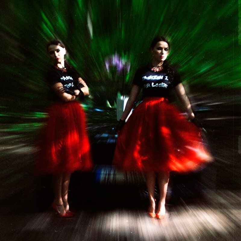 Арт, Близнецы, Девушки, Мак, Портрет, Сочно, Ярко Макиphoto preview