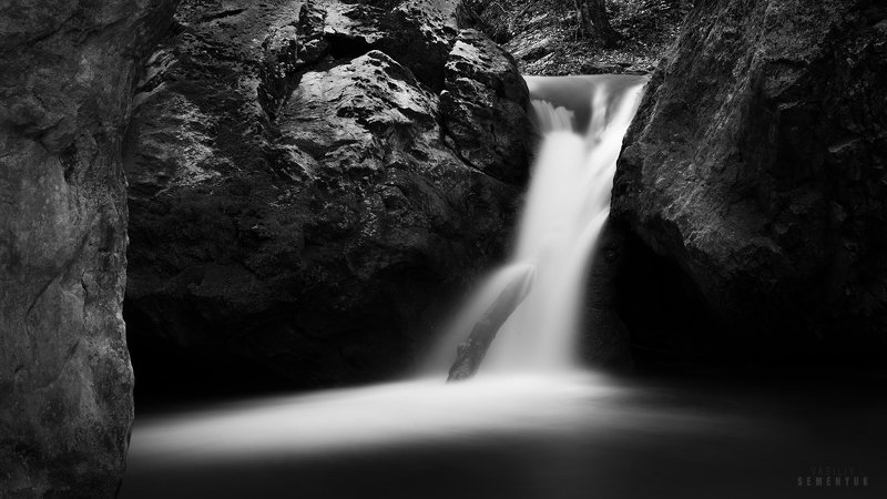 крым, большой каньон, тисовый, тисовый водопад, длинная выдержка, ч/б, вода, waterfall, b/w, long exposure, yaw tree waterfall, crimea. Тисовый...photo preview