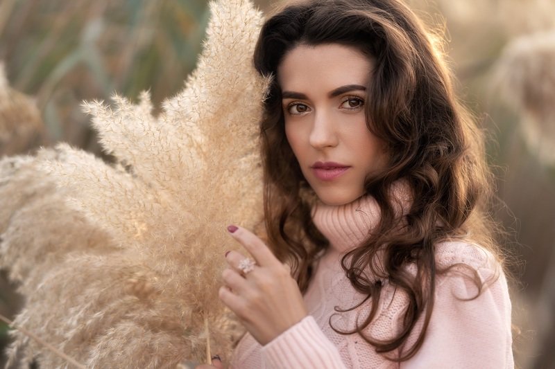 портрет девушка природа Нежностьphoto preview