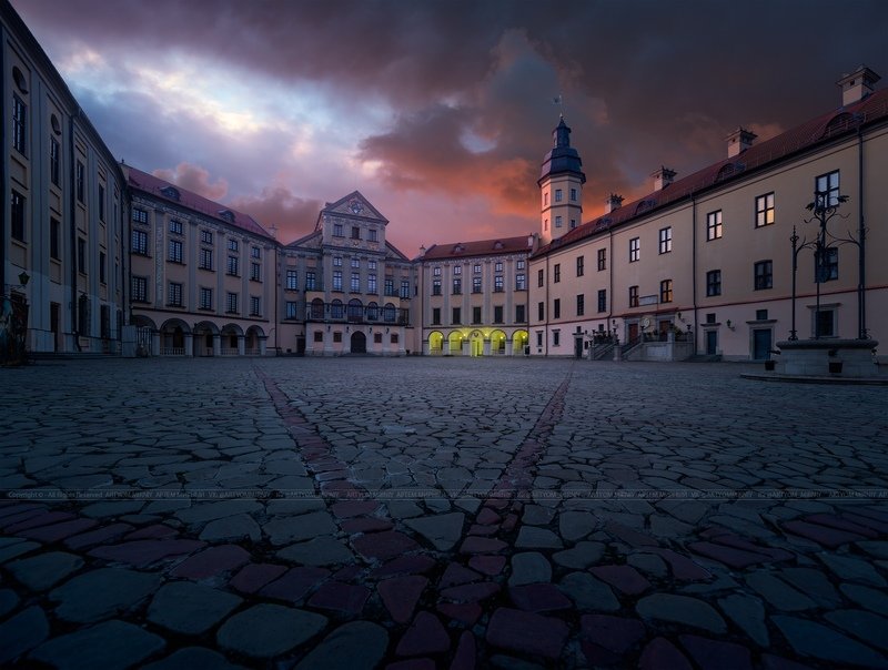 книга владыка моря, беларусь, белоруссия, замок, несвиж, артем мирный, арт, belarus, artyom mirniy, nesvizh, castle, cityscape, sunset, Несвижский замок фото превью