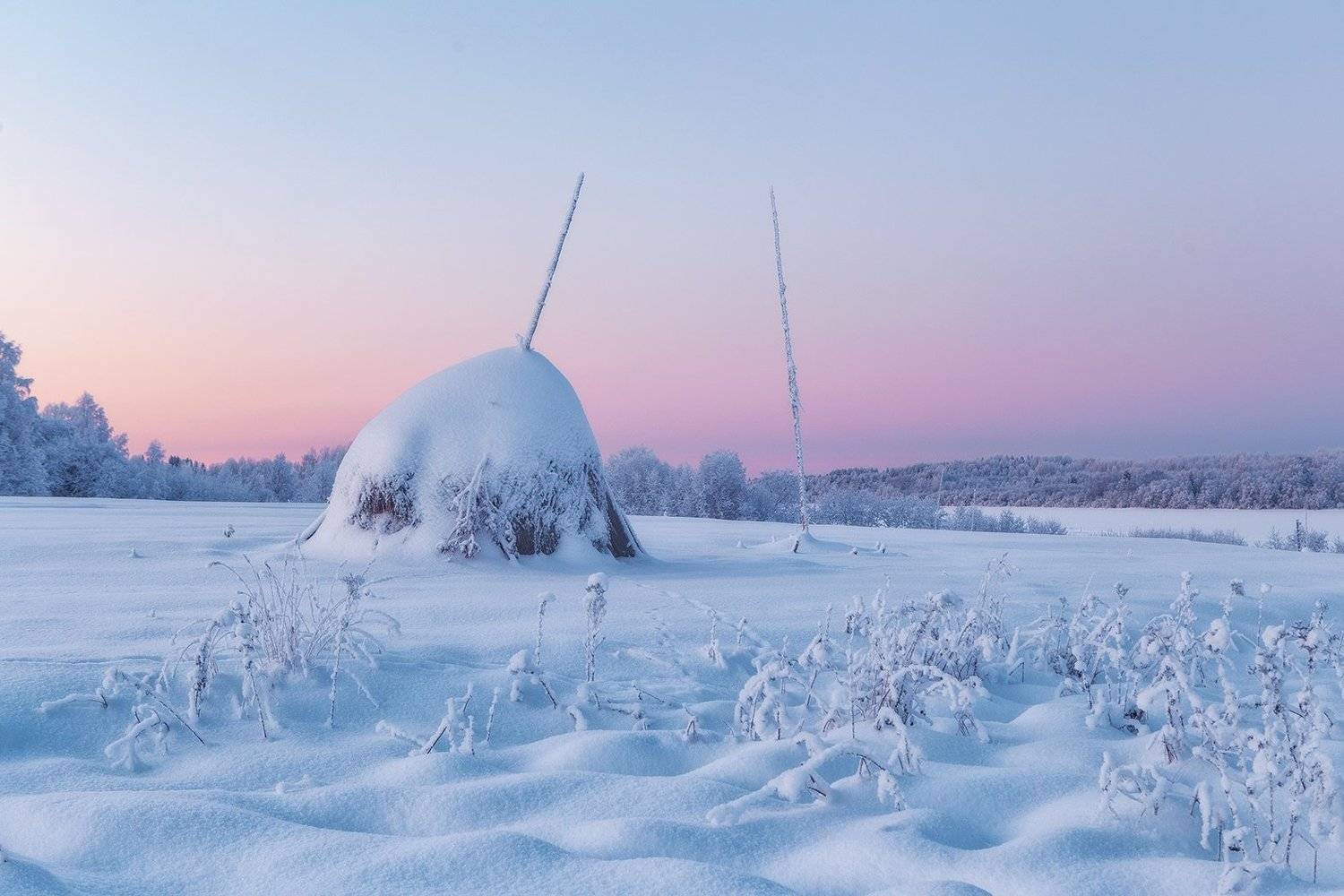 кенозеро, мороз, утро, зима, Владимир Липецких