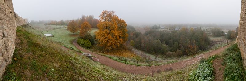 Изборс, Псков, осень, мороз, природа, крепость Осенний Изборскphoto preview