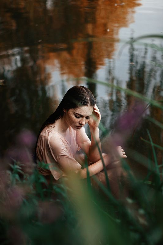 фото, девушка, портрет, озеро, photo, woman, portrait, canon Юляphoto preview