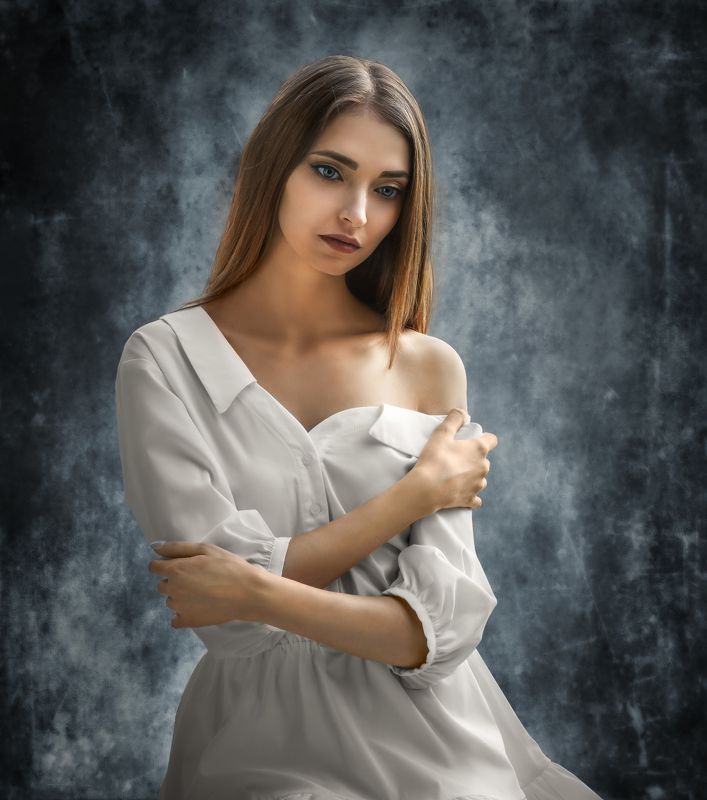 студийный портрет, красивая девушка, женский портрет, концептуальное Мария Бphoto preview