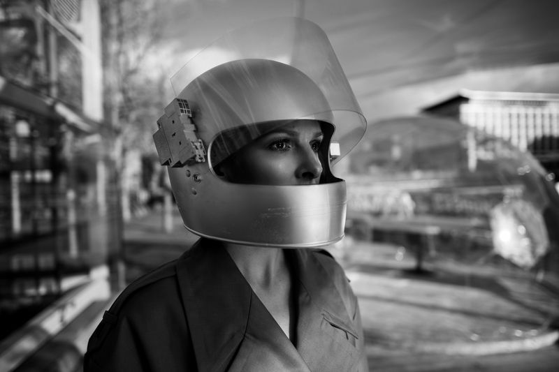 helmet,mono,portrait, Spherephoto preview