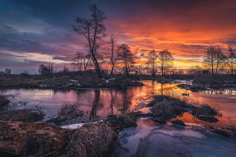 The Mroga river, Polandphoto preview