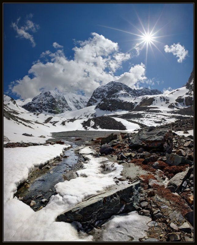 алтай, горы, каракабак, река, ручей, скалы, снега, ярославский виталий От Истоков Каракабакаphoto preview