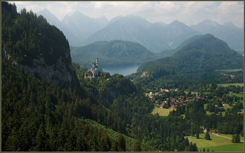 германия, альпы, бавария, горы, замки, нойшванштайн, хоэншвангау, озеро, альпзее, лето, июль Потише! Сказка начинается...photo preview