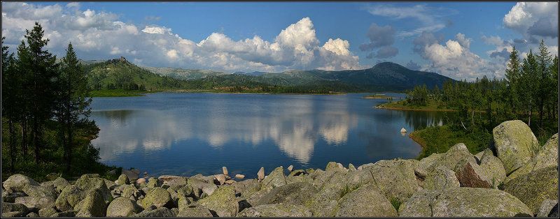 Панорама горного озераphoto preview