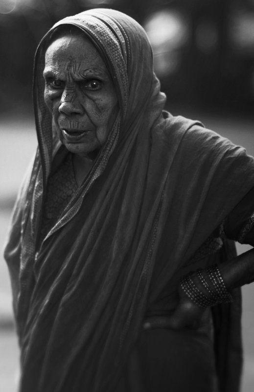Black & white, Head scarf, India, People, Portrait Indian facesphoto preview