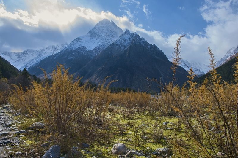 кабардино-балкария, северный кавказ, чегем, тихтенген, Утро Тихтенгенаphoto preview