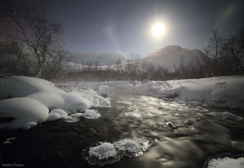 кольский, север, заполярье, хибины В полночьphoto preview