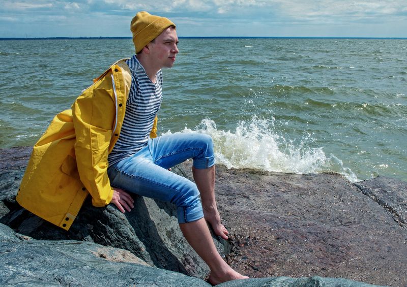 море небо облака мужской портрет морской ветер волны мечта настроение как я не стал морякомphoto preview