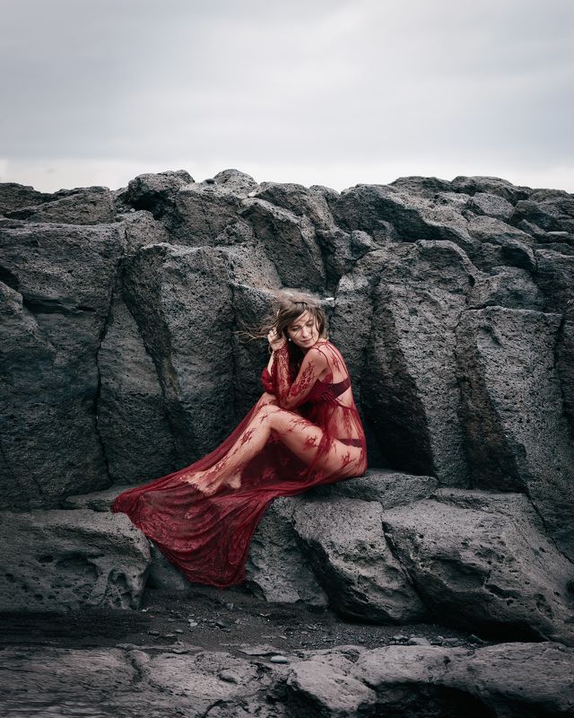 Портрет, portrait, People, Eyes, Girl, lady, жанр, Mood, soul, девушка, nature, film, фотография, mountains, photo, арт, red Lady in Redphoto preview