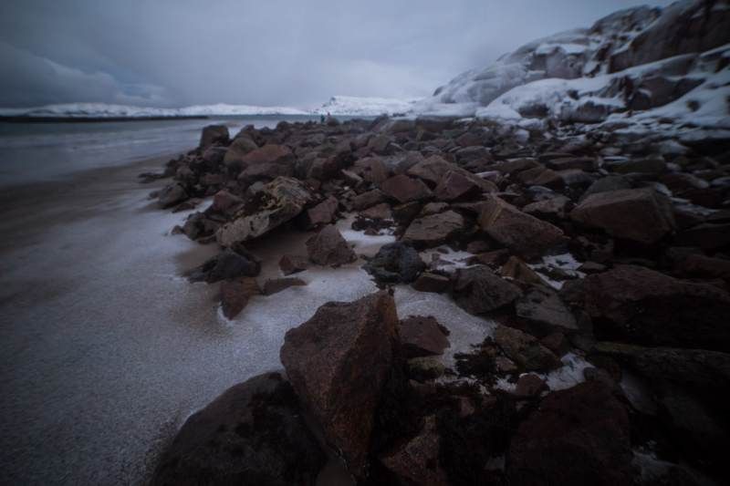 север, териберка, пасмурно, океан, море, камни, зима Суровый северphoto preview
