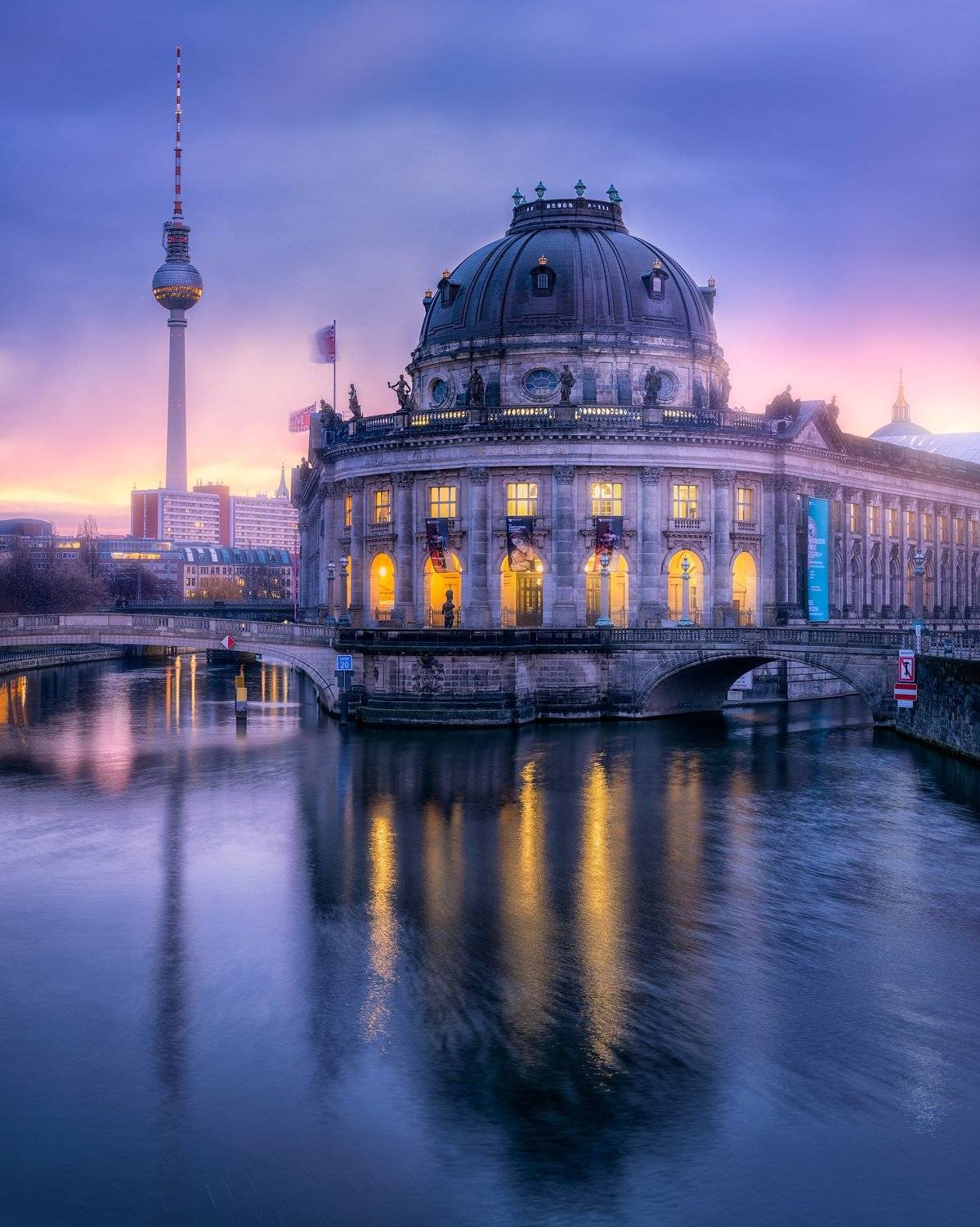 Berlin. Автор: Remo Daut Berlin, Sunrise, Colorful, Moody, Architecture, City, Long Exposure, Remo Daut