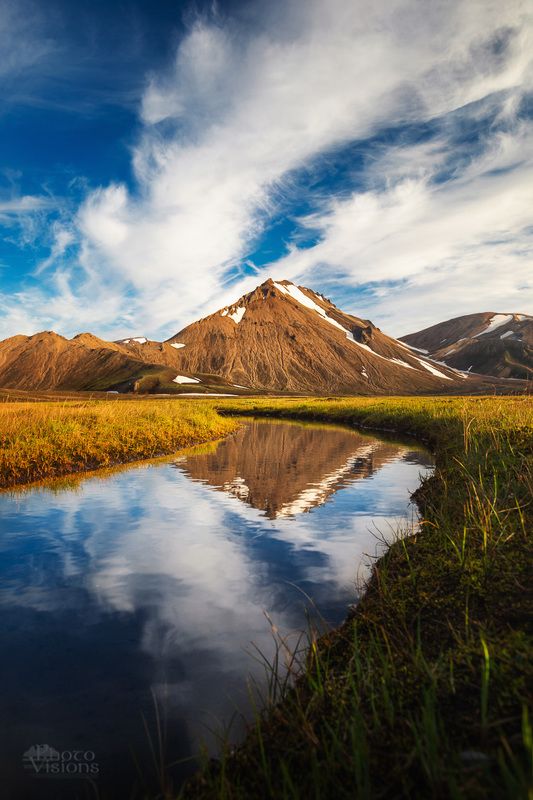 iceland,mountains,reflections,summer,summertime,interior,highlands, Symmetryphoto preview
