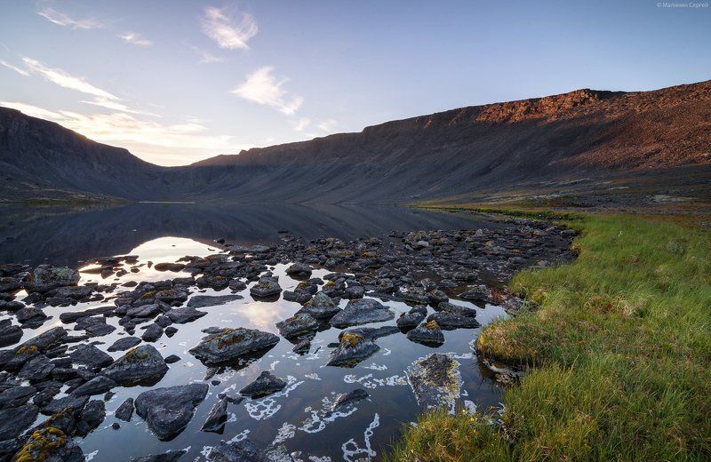 горы, заполярье, кольский полуостров, ловозерские тундры, рассвет, сенгисъявр В безмолвном мире каменных душ.photo preview