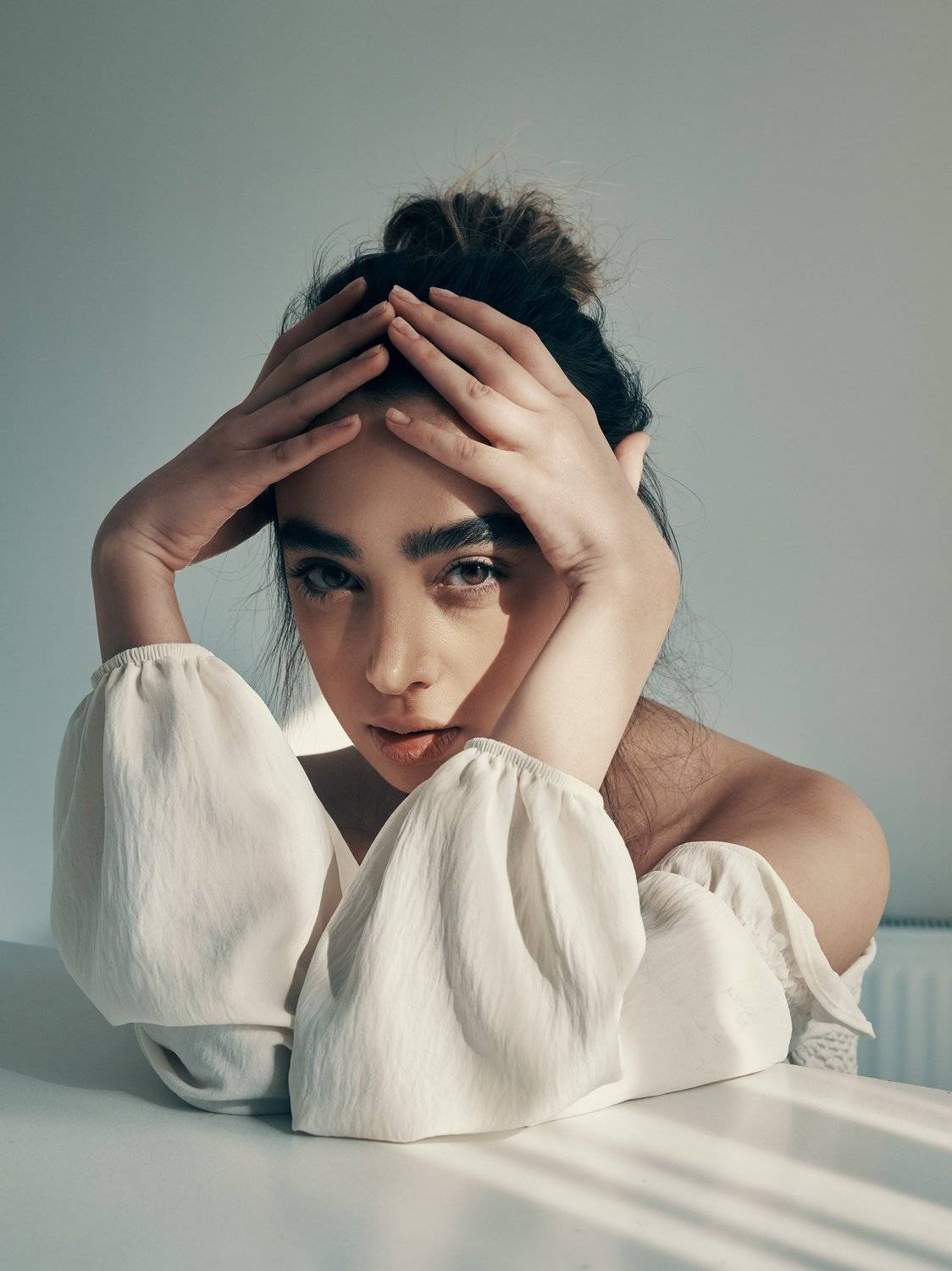 Portrait, girl, beautiful, woman, light, fashion, Babak Fatholahi