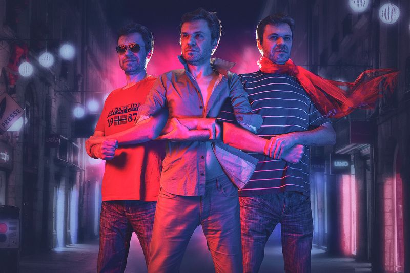 ночь, город, мужчины, сирена Противостояние фото превью