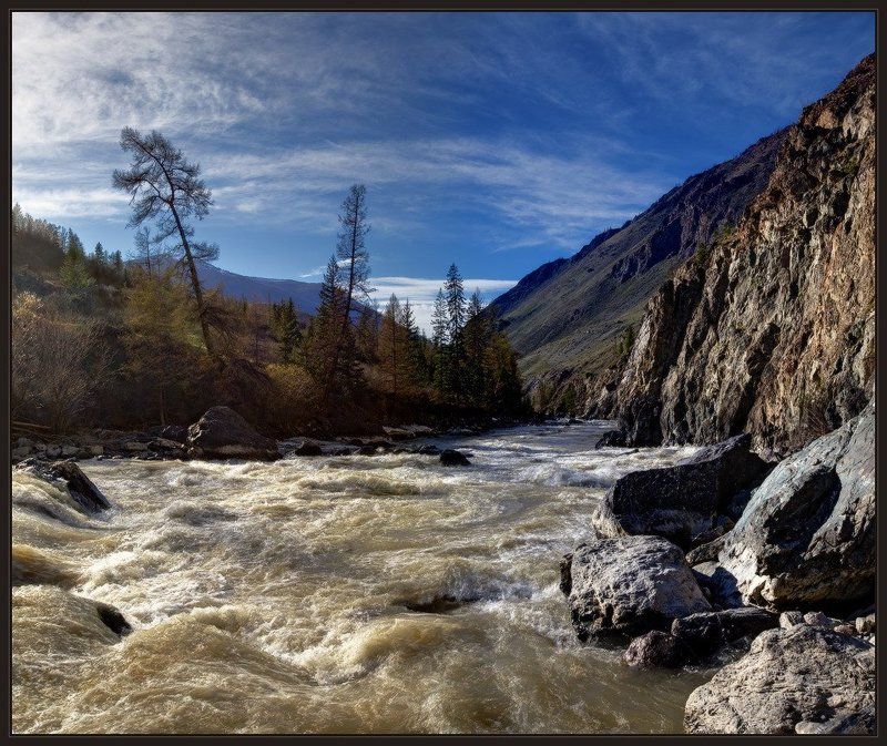 Алтай, Горы, Мажой, Пороги, Река, Чуя, Ярославский виталий Вечерний Мажойphoto preview