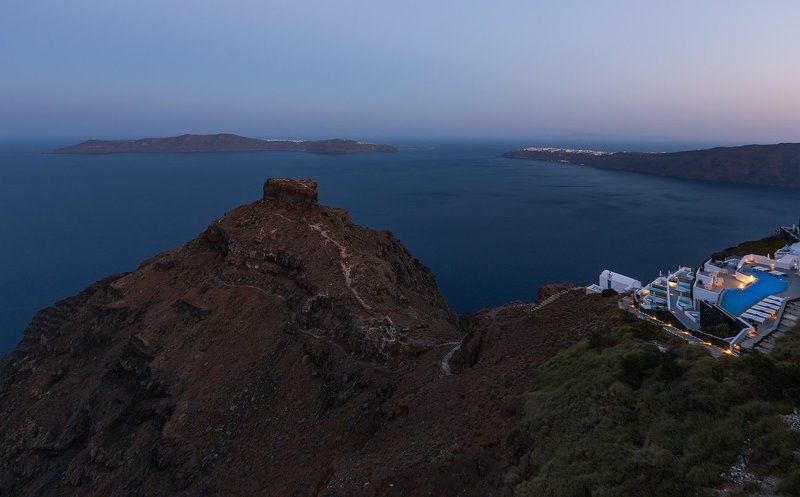 Санторини.  Рассвет в Имеровигли.photo preview