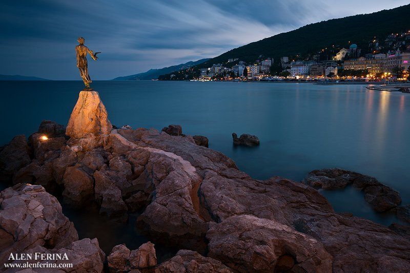 Aббатстве в синий час, Кварнер, Хорватияphoto preview