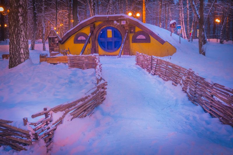 Зимний парк фото превью