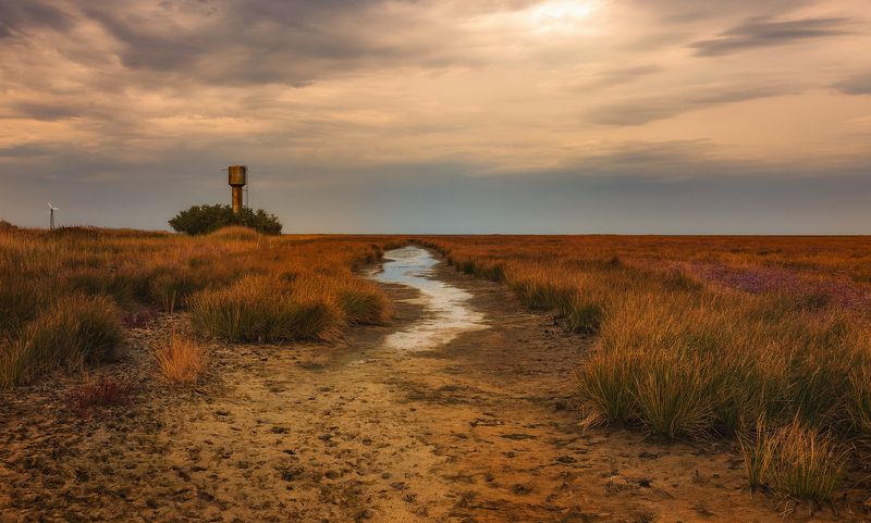 закат остров Украина Джарылгач пейзаж island Ukraine sunset  Закат на острове Джарылгачphoto preview