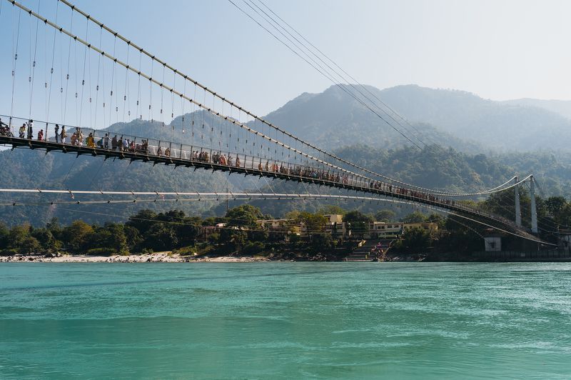 landscape Gang India architecture Rishikesh Walking Bridge photo preview