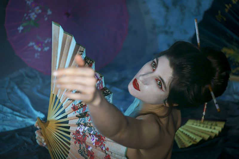 ню,девушка,красота,взгляд,образ Гейша.photo preview